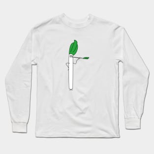 Smoking leek Long Sleeve T-Shirt